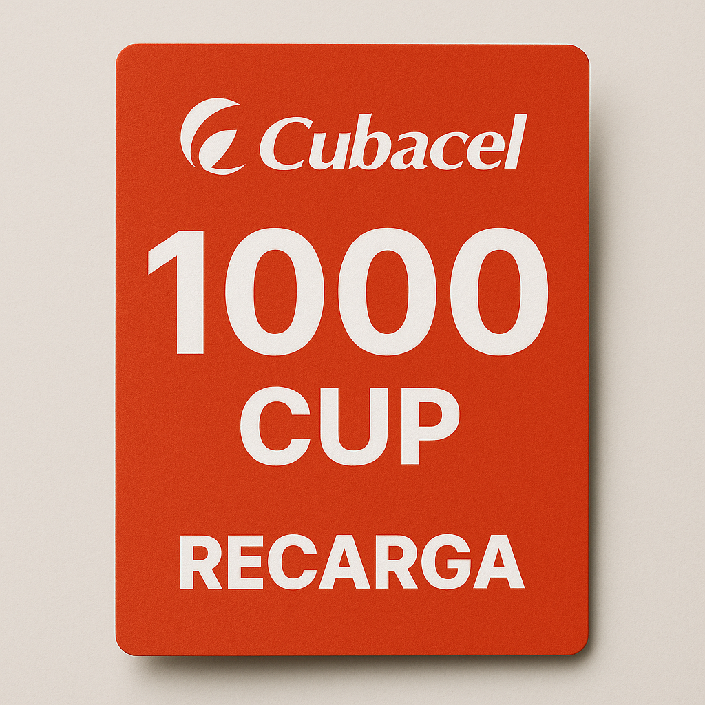 1000 CUP Top-up
