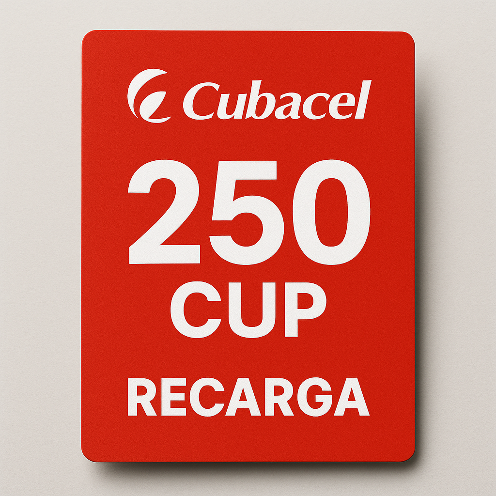 250 CUP Top-up