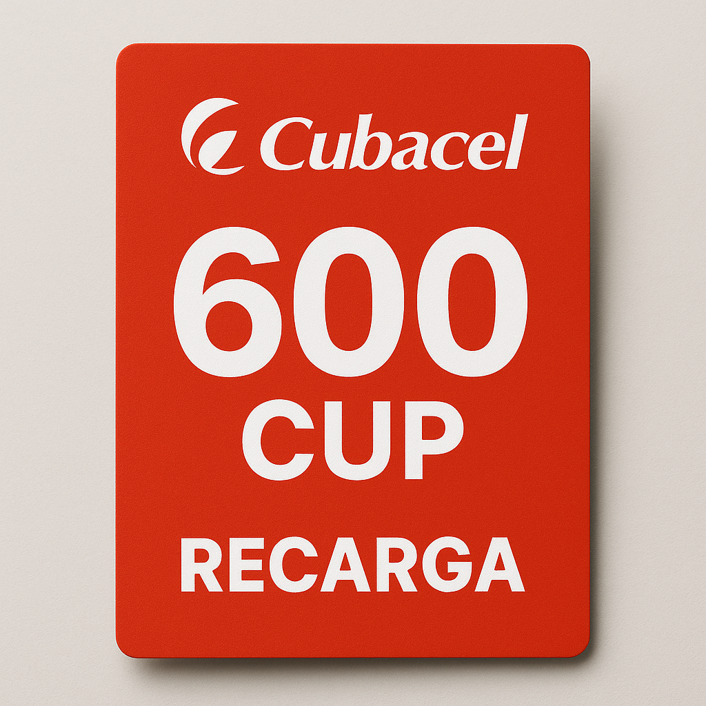 600 CUP Top-up